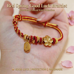 Red String Good Luck Bracelet | Handmade Double Knot Protection