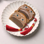 WIAUGEM Chinese Zodiac Sandalwood Baby Comb