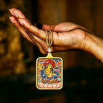 Handmade Manjushri Bodhisattva Charm Pendant | Focus, Intellect & Sacred Protection