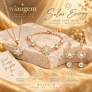 WIAUGEM Sun Energy 3-Piece Jewelry Set