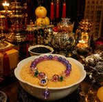 Spiritual Natural Amethyst Beaded Bracelet | Purple Crystal for Calm Mind & Inner Wisdom