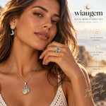 WIAUGEM Sun &amp; Moon Manifestation 3-Piece Jewelry Set