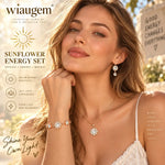 WIAUGEM Sun Energy 3-Piece Jewelry Set