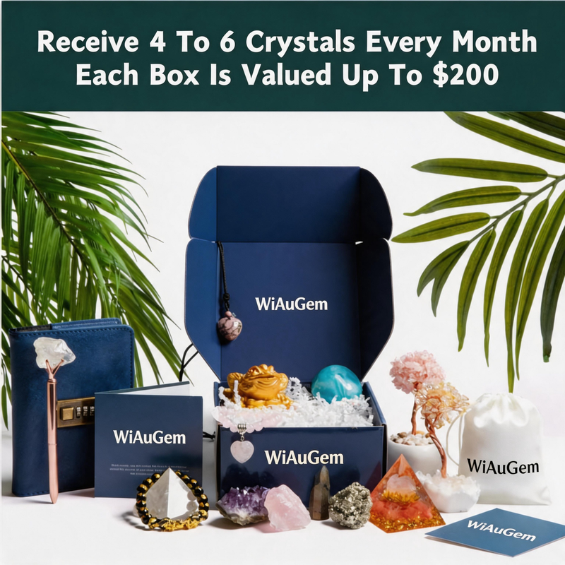 Self-Care・Self-Love・Self-Discovery | WiAuGem monthly subscription box brings you tranquility and self-exploration. Featuring spiritual treasures, healing crystals and mindful pieces to boost self-love and personal growth.