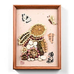 Custom DIY Chinese Herbal Feng Shui Art Frame Kit, Natural TCM Plant Good Luck Wall Decor, Stress Relief Craft Gift For Western Spiritual Home Lovers
