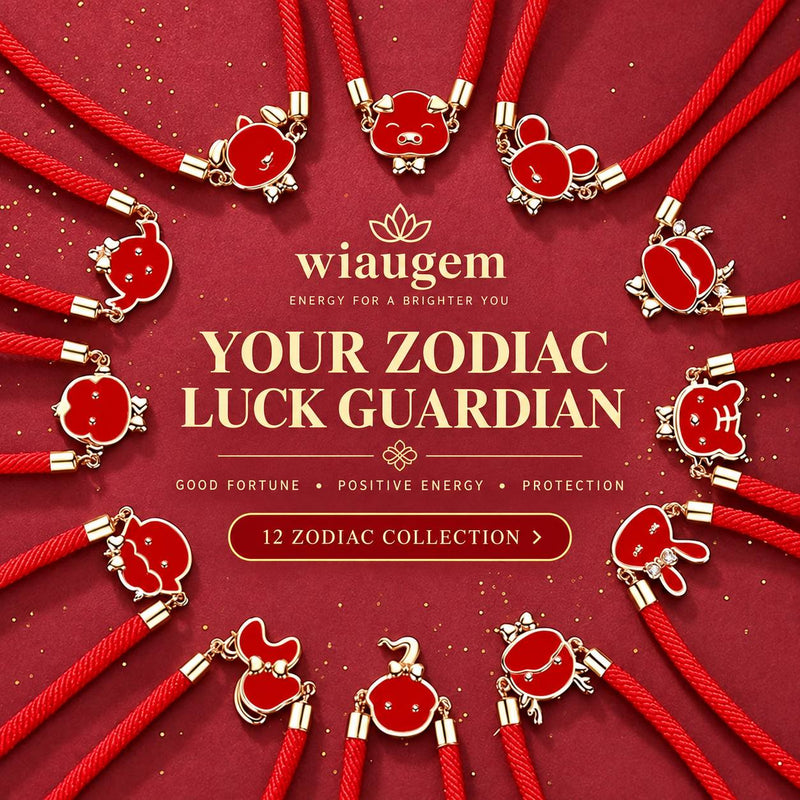 Wiaugem Chinese Zodiac Necklace | 12 Zodiac Animal Jewelry