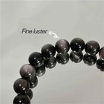 Silver Obsidian Protection Bracelet | Energy Defense & Wealth