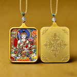 Handmade Void Treasure Bodhisattva Pendant - Blessing & Protection Amulet