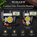 WIAUGEM Chinese Zodiac Blessing Money Bag Rotatable Keychain