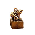 Wiaugem Chinese Zodiac Brass Seal | Lucky 12 Zodiac Talisman for Wealth & Protection