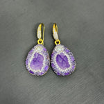 WIAUGEM Natural Amethyst 4-Piece Jewelry Set