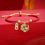 Red thread safety bracelet | Dragon-shaped lucky charm