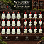 Wiaugem 12 Chinese Zodiac Natural Jade Pendant