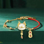 Red thread safety bracelet | Dragon-shaped lucky charm