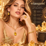 WIAUGEM Gold-Tone Wealth &amp; Abundance Jewelry Set