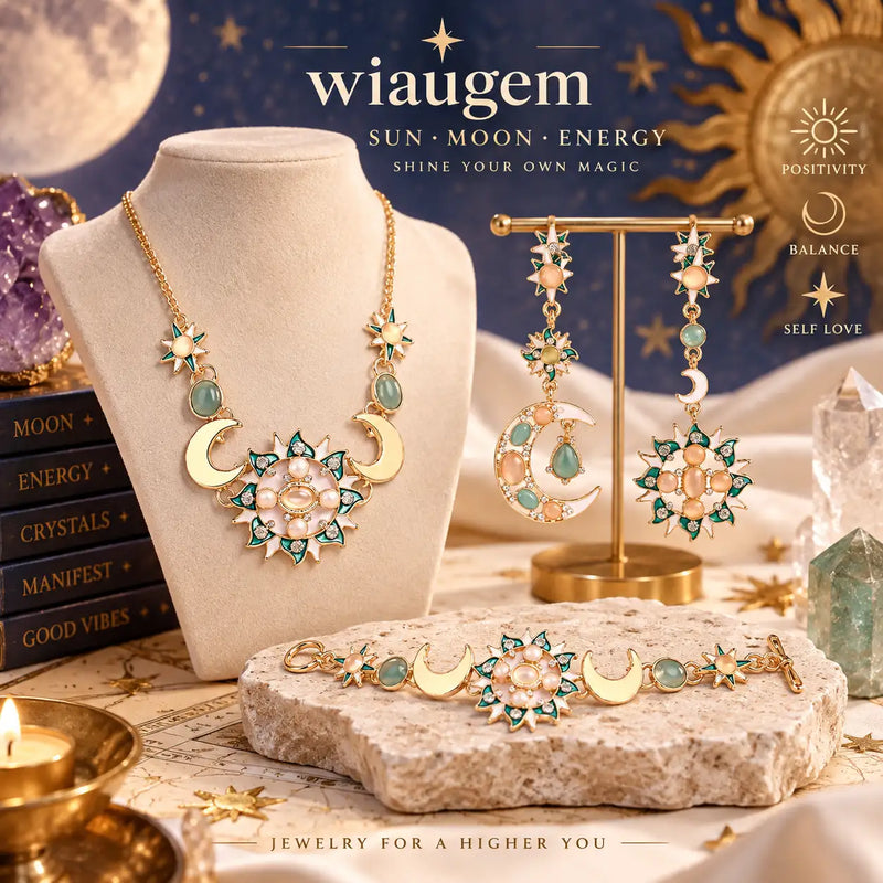 WIAUGEM Sun &amp; Moon Energy Jewelry Set