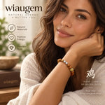 WIAUGEM Natural Sandalwood Zodiac Glow Bracelet
