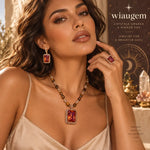 WIAUGEM Natural Tiger Stone 3-Piece Energy Jewelry Set