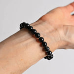 Black Tourmaline Crystal Bracelet - Grade A