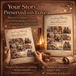 Modello di collage fotografico per la celebrazione della vita e della memoria