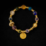 Natural Sugar Heart Agate Bracelet | Yellow Fortune & Luck Jewelry