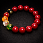Vermilion Wealth Bracelet | Authentic Cinnabar Feng Shui Talisman