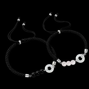 Black Onyx Safety Keeper Bracelet | Grounding Talisman