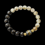 Luminous Gold Foil Luck Bracelet | Turning Beads for Wealth