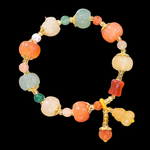 【WiAuGem】Neues chinesisches Retro-Lotusblumen-Armband, einzigartiges Design, vielseitig kombinierbar, farbenfroh, ideal als Freundinnen-Armband – handgefertigt in einem tausend Jahre alten Tempel