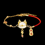 Red thread safety bracelet | Dragon-shaped lucky charm