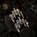 Sacred Oriental Blessing Press On Nails | Spiritual Talisman for Balance & Positive Energy
