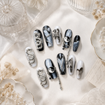 Sacred Oriental Blessing Press On Nails | Spiritual Talisman for Balance & Positive Energy