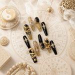 Sacred Oriental Blessing Press On Nails | Spiritual Talisman for Balance & Positive Energy