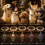 Pearl Crystal Guardian Pet Collar | A Symbol of Love, Protection & Positive Energy | Birthday Gift for Your Furry Princess or Prince