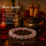 Rose Quartz Love Bracelet | The Stone of Love for Self-Love, Heart Healing & Attracting Meaningful Connections