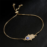 Evil Eye Zircon Palm Protection Bracelet
