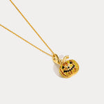 Wiaugem Pumpkin Necklace | Halloween Jewelry for Luck, Protection &amp; Abundance
