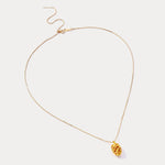 Gold Pinecone Necklace | Real Pinecone Jewelry for Growth & Protection | Wiaugem