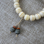 WIAUGEM Heaven Line Dzi &amp; White Bodhi Protection Bracelet