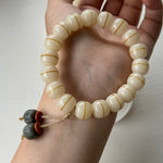 WIAUGEM Heaven Line Dzi &amp; White Bodhi Protection Bracelet