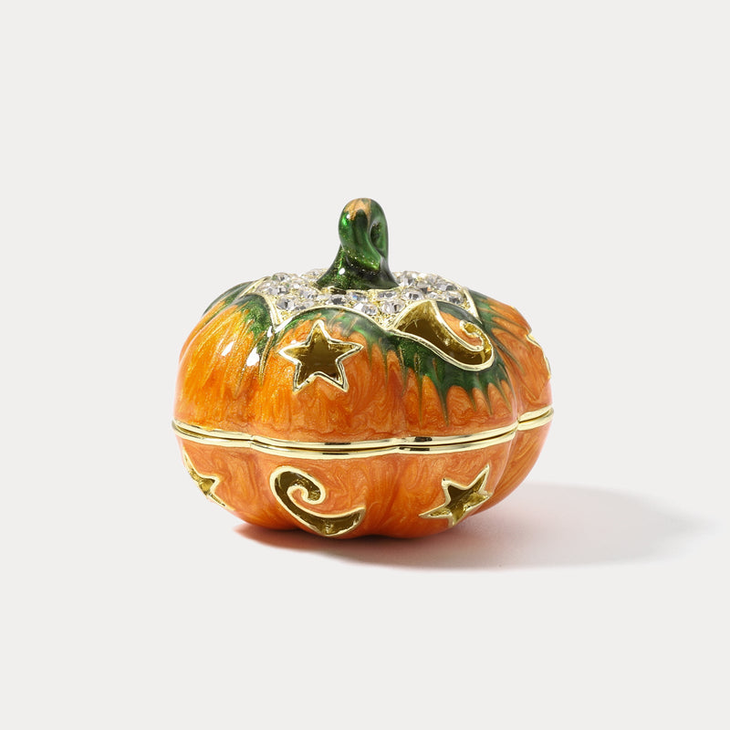 Wiaugem Cinderella Pumpkin Trinket Box | Halloween Keepsake Box for Magic &amp; Transformation