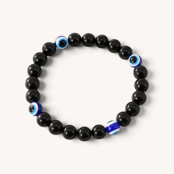 Obsidian Evil Eye Protection Bracelet