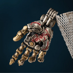 Movable Taoist Mechanical Hand Pendant - Feng Shui Luck & Protection Talisman Necklace
