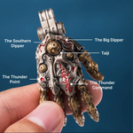 Movable Taoist Mechanical Hand Pendant - Feng Shui Luck & Protection Talisman Necklace