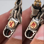 Movable Taoist Mechanical Hand Pendant - Feng Shui Luck & Protection Talisman Necklace