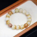 WIAUGEM Two-Tone Bodhi &amp; Sandalwood Harmony Bracelet