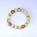 WIAUGEM Two-Tone Bodhi &amp; Sandalwood Harmony Bracelet