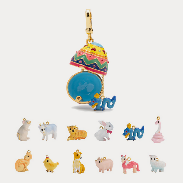 Temple-Blessed Zodiac Keepsake Locket | Cloisonné Enamel