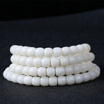 WIAUGEM Water Grass Agate Lotus Bodhi Seed Harmony Bracelet