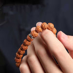 WIAUGEM Wukong Crown Rudraksha Protection Bracelet